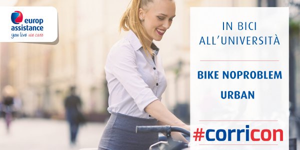 Nei giorni della #MobilityWeek in #bici all'università con la nostra assistenza! bit.ly/BIKEnoproblem  #corricon