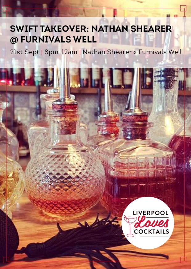 LPLCocktails's tweet photo. Come and see Swift, the World's Best New International Cocktail Bar with head bartender Nathan Shearer, take over Furnival's Well tonight! https://t.co/TrSRZUpzvY