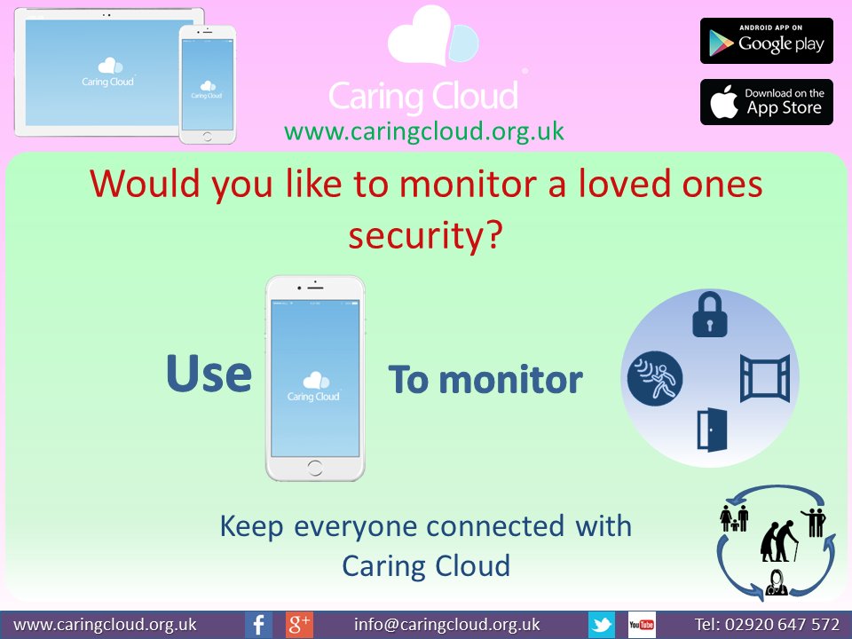 CaringCloud's tweet photo. Imagine the wellbeing, environment &amp; security of your loved one was monitored in a single app..visit https://t.co/EsUDivXhVr  #SMEs https://t.co/bzyeNtkxOu