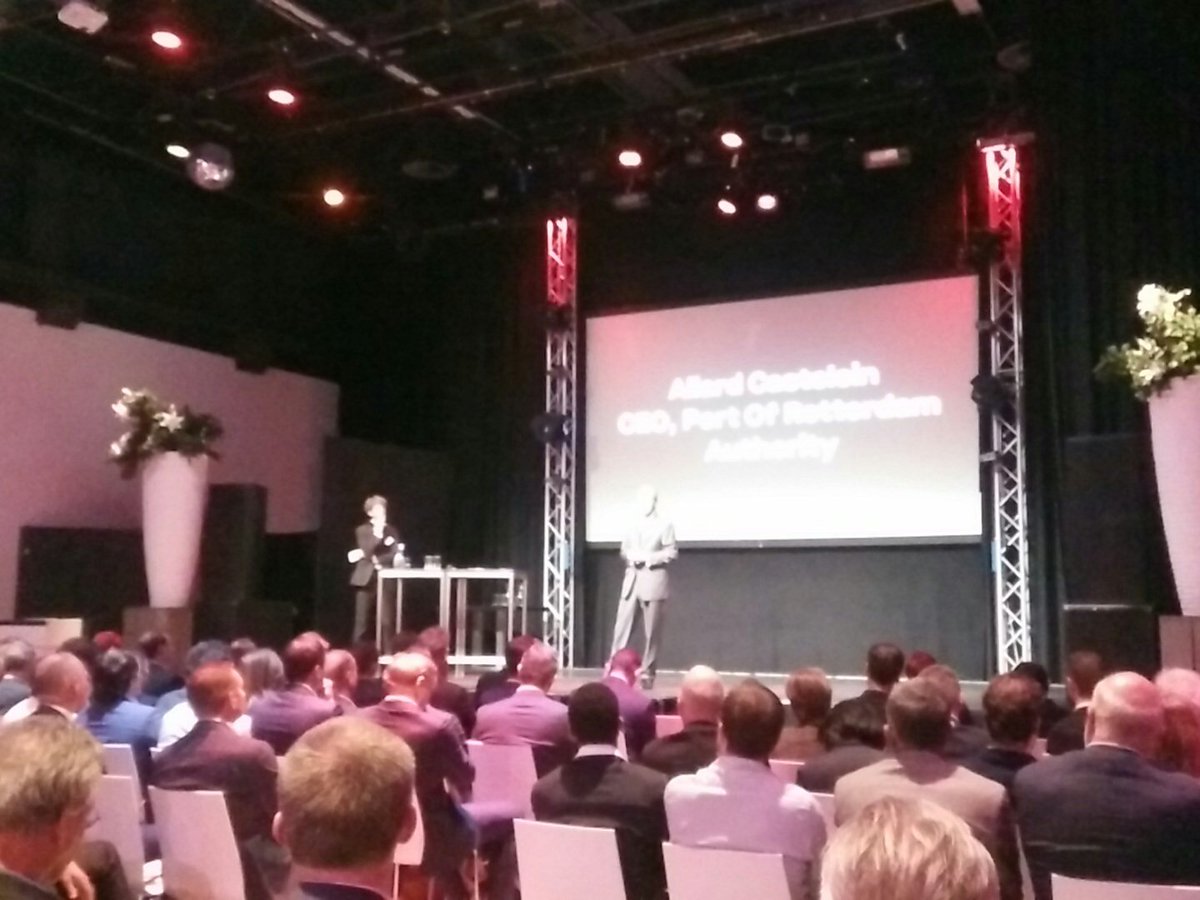 Allard Castelein (CEO, Port of Rotterdam Authority) is "welcoming the disruption". <a href="/BLOCnl/">BLOC</a> , disruption, #BlockLab, it's all in the name!