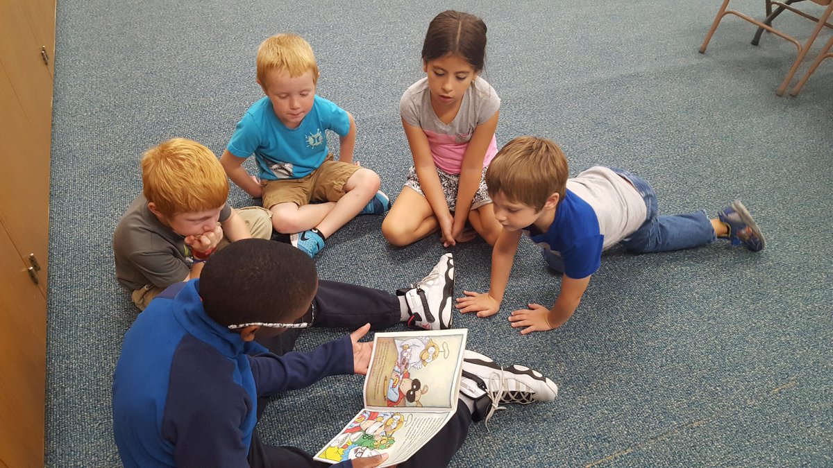 LearnCntr's tweet photo. Kids at NHP did reading groups yesterday during the two hour delay. https://t.co/f3Quz9krdF