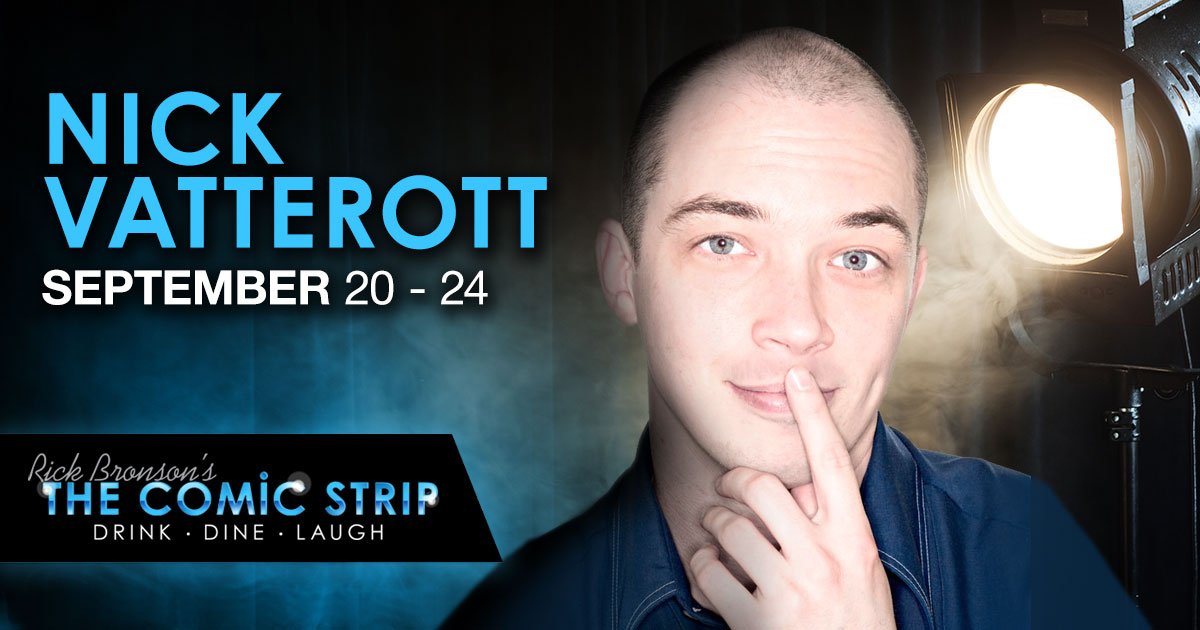 ComicStripWEM's tweet photo. TONIGHT! @nickvatterott from @justforlaughs. COMING SOON - @mattiseman #AmericanNinjaWarrior #CelebApprenticeWinner; @PreacherLawson @AGT! https://t.co/5XUuPr8jl2