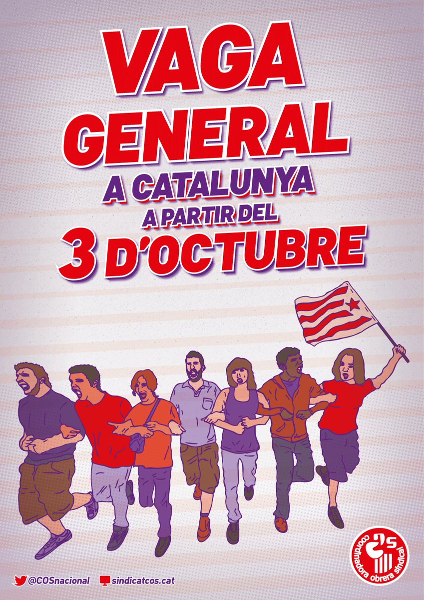 Perquè ens sobren els motius #VagaGeneral a Catalunya a partir del 3 d'octubre. Visca la lluita de la classe obrera! sindicatcos.cat/index.php/item…