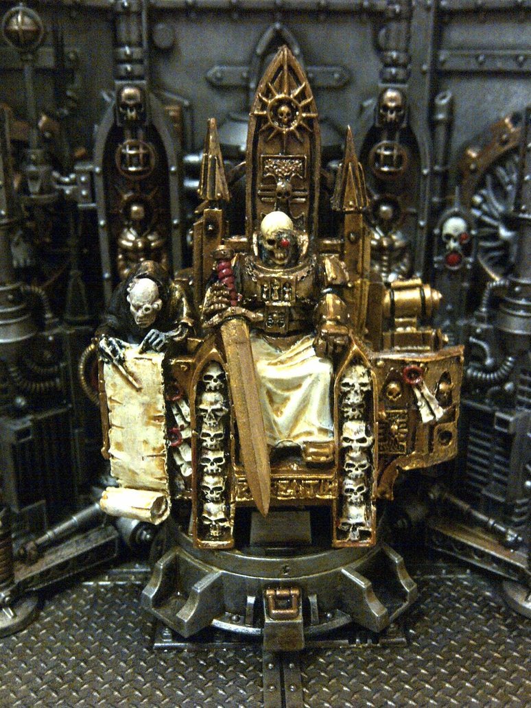 Okay, this conversion of The Emperor on the Golden Throne is pretty damn aw...