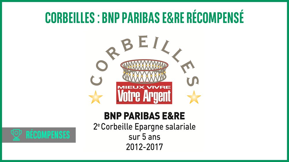 BNPPAM_FR's tweet photo. BNP Paribas E&amp;RE sur la 2nde marche du podium pour la Corbeille #EpargneSalariale sur 5 ans. #Corbeilles2017 @VotreArgent #BNPPERE https://t.co/VUx7huocvG