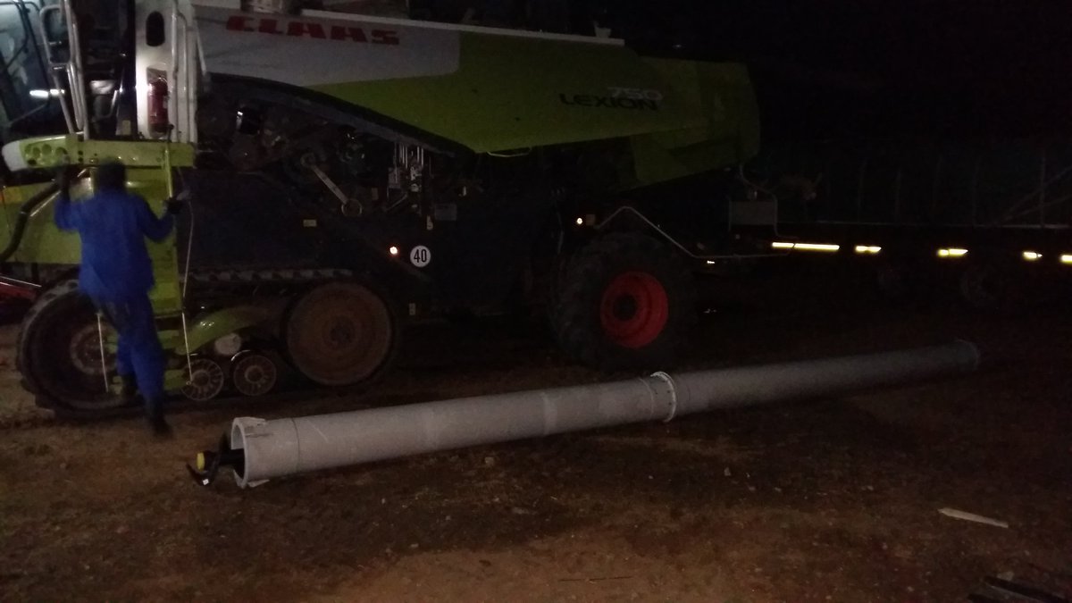 When your unloading auger finally let's go there's only one thing for it!