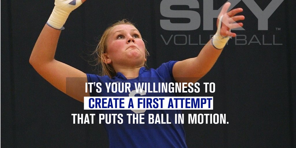 skyvolleyball's tweet photo. Forget perfectionism! Go out there and take some imperfect swings! #skyvolleyballclub https://t.co/Les7MnXm45