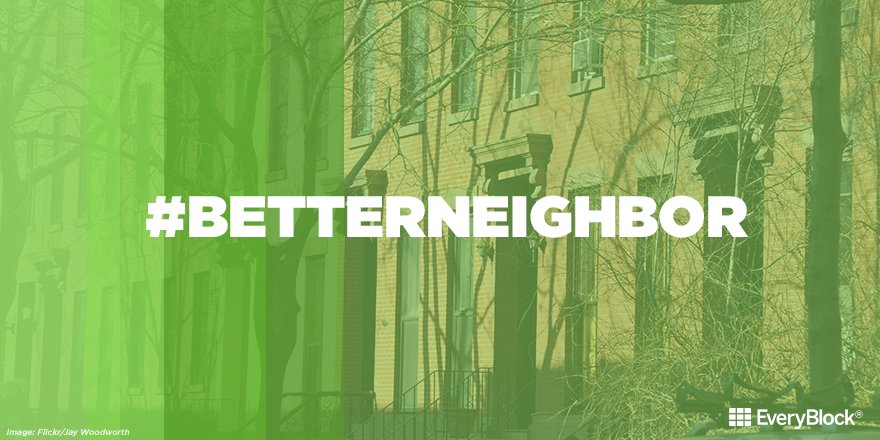 EveryBlock's tweet image. Uniting neighbors to build stronger communities – that's EveryBlock. How do you use EveryBlock to be a #BetterNeighbor?