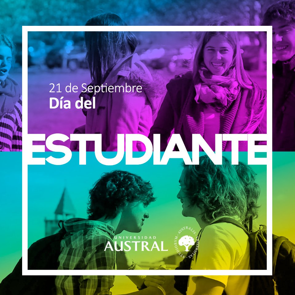 ¡Muy feliz día del estudiante!