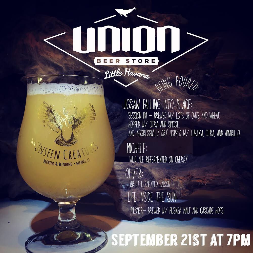 unseencreatures's tweet image. Join us at Union Beer Store tonight! #craftbeer