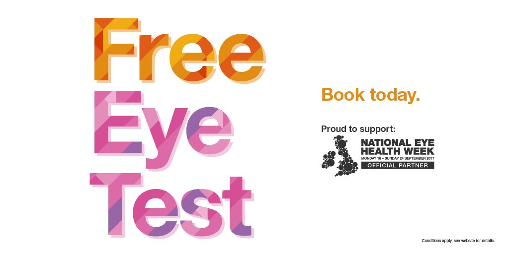 VisionExpress's tweet photo. Visit any @VisionExpress store before 26th September 2017 and receive a FREE Eye Test in support of #EyeWeek - https://t.co/LX0eUyKkT6 https://t.co/QkgnxqI4VP