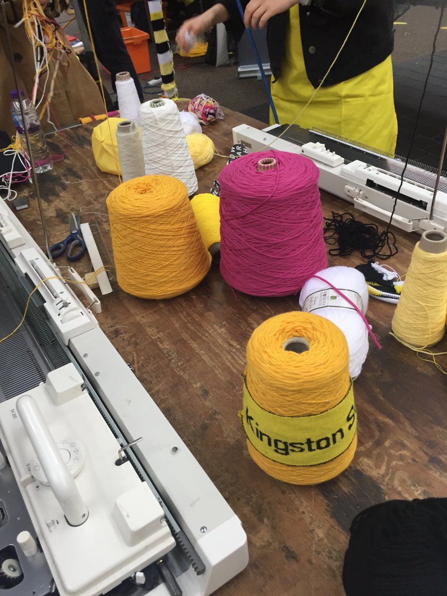 _manufactory's tweet photo. Thanks too @knitcrafthq and Women’s Institute for your support and yarn donations on our Knit at Spit stall! https://t.co/g48zMlRWMw
