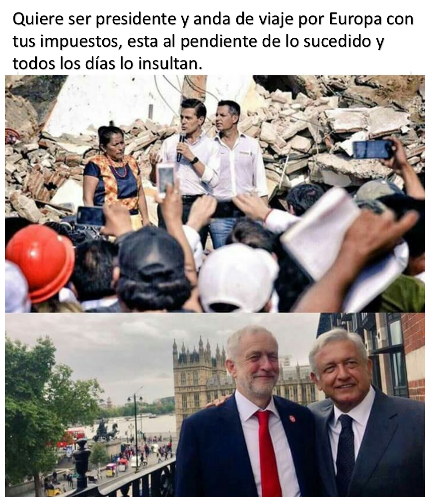 ElCascabel_'s tweet photo. Que cabrón @lopezobrador_  en lugar de estar ayudando anda de paseo por Europa. @EPN se nota el sentido humano! https://t.co/shttYqHXsj
