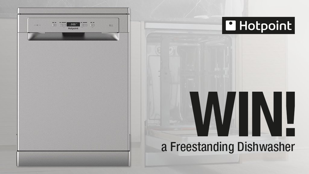 Enter our latest comp to #WIN this <a href="/HotpointUK/">Hotpoint UK</a> Freestanding Dishwasher! Follow <a href="/HughesDirect/">Hughes</a> &amp; RT 🍀🎁 T&amp;Cs apply, ends 27/09/17