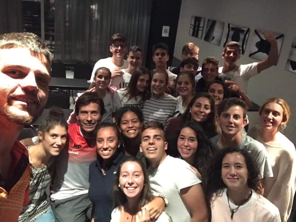 B.Caldera el pasado fin de semana en Madrid, con la concentración de jugadores seleccionados para el Mundial de Menores. 👏👏💪💪🎾🎾 #pádeld10z