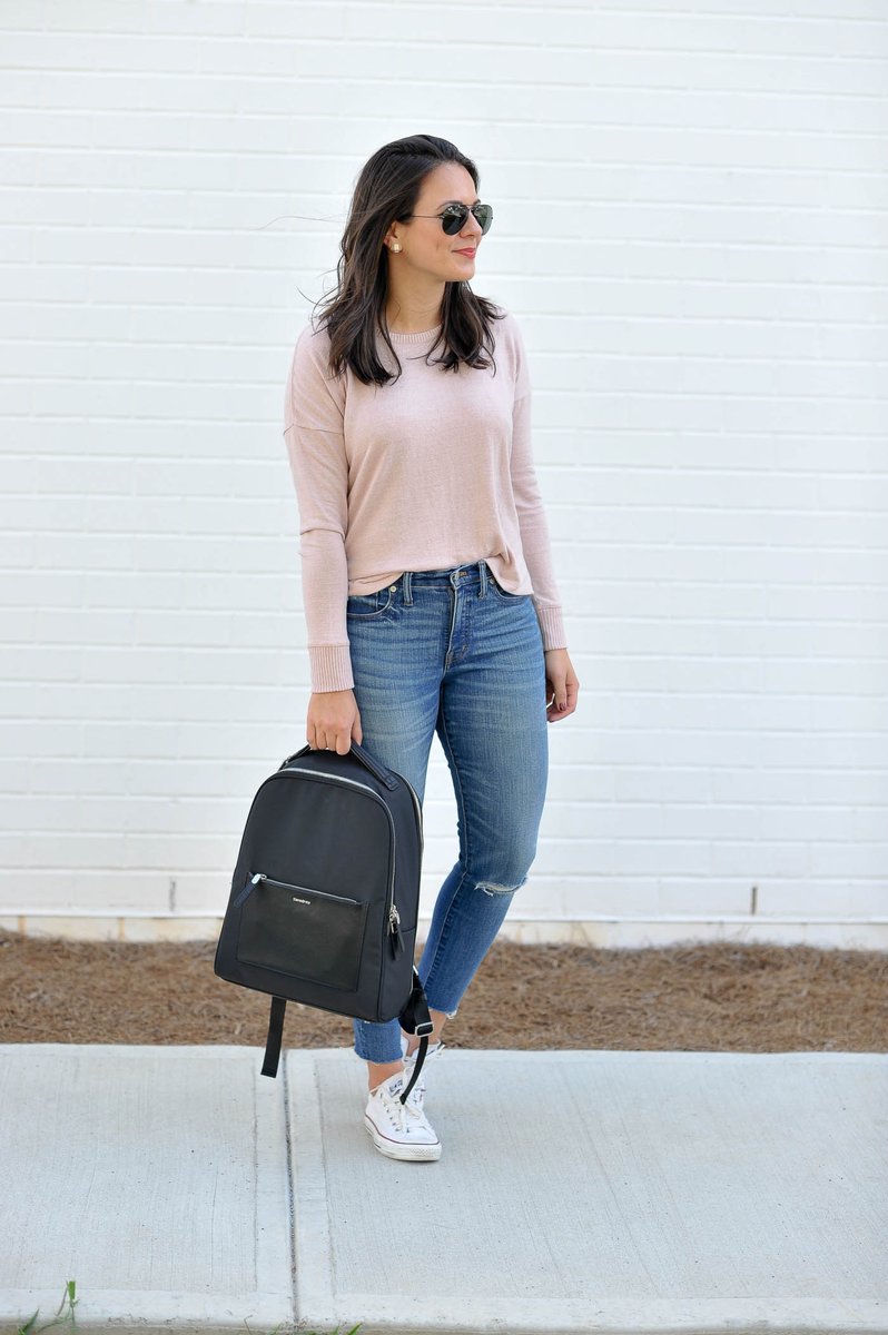 SamsoniteUSA's tweet image. Your token accessory piece. Try our Zalia backpack on for size. 📷: @MyStyleVita #WorkNotWork