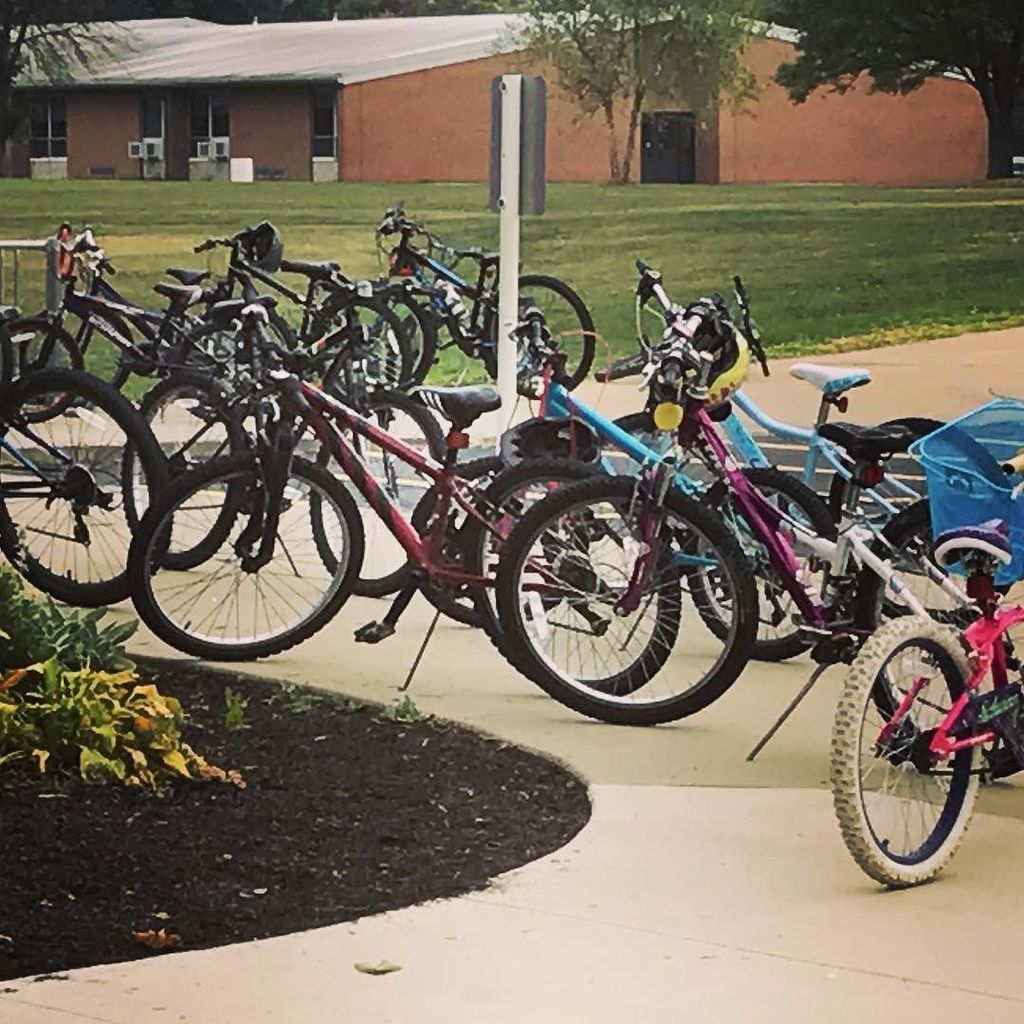I am so impressed by the number of kids that ride their bikes to school every day! Do your kids have this fabulous… ift.tt/2wBZfGr