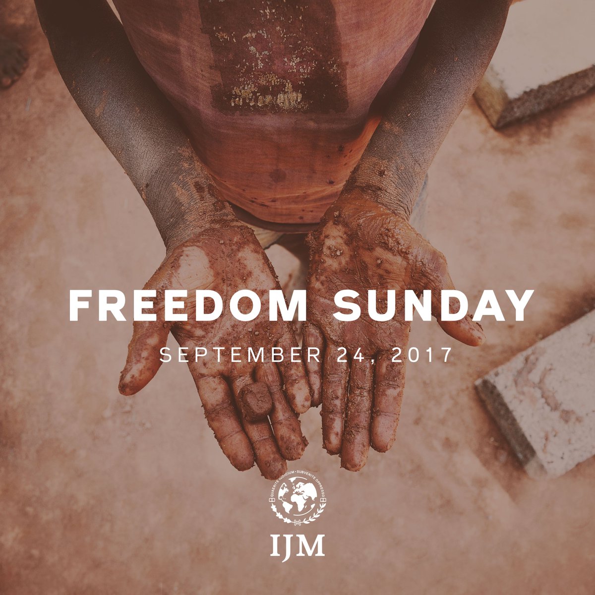 enditmovement's tweet photo. 9.24.17. Freedom starts with YOU!
Sunday is @ijm's FREEDOM SUNDAY! Join us in the fight to END IT! https://t.co/WqhNORdFX2 ❌#enditmovement https://t.co/MXEorVPKt3