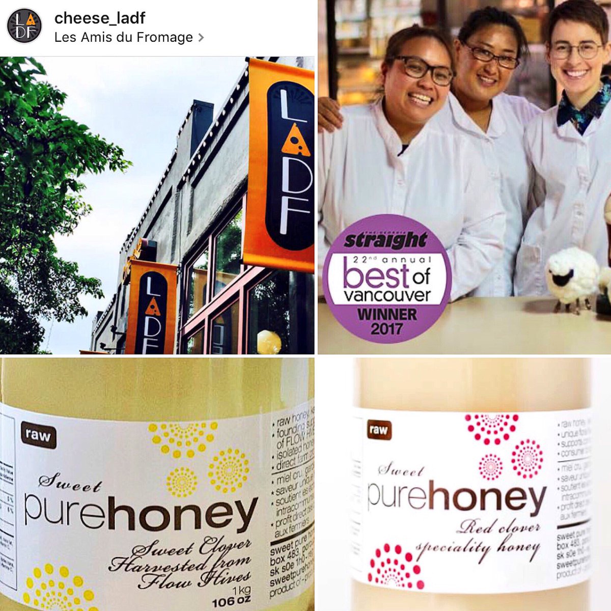 sweetpurehoney's tweet photo. Our #sweetclover harvested from #flowhives and Sweet Pure Honey Canada No.1 White RAW Honey available in Vancouver @cheese_LADF @kits_LADF https://t.co/roOTEEoBbV