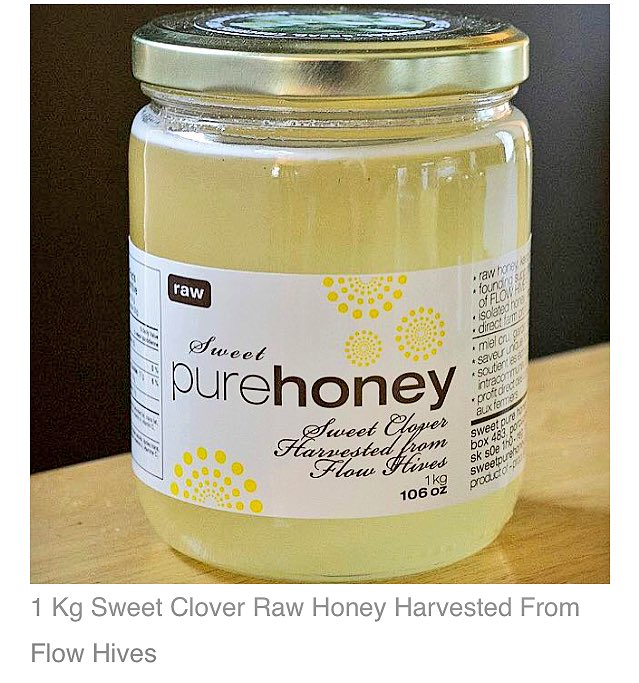 sweetpurehoney's tweet photo. Our #sweetclover harvested from #flowhives and Sweet Pure Honey Canada No.1 White RAW Honey available in Vancouver @cheese_LADF @kits_LADF https://t.co/roOTEEoBbV