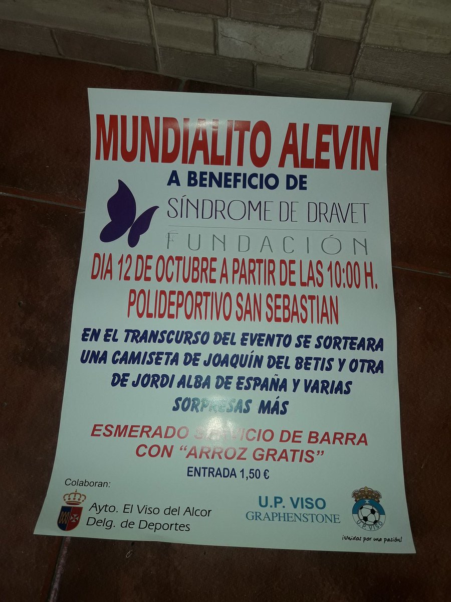 Ya están los carteles en la calle próximo evento a beneficio  de la Fundación síndrome dravet seguimos trabajando  por nuestros pequeños