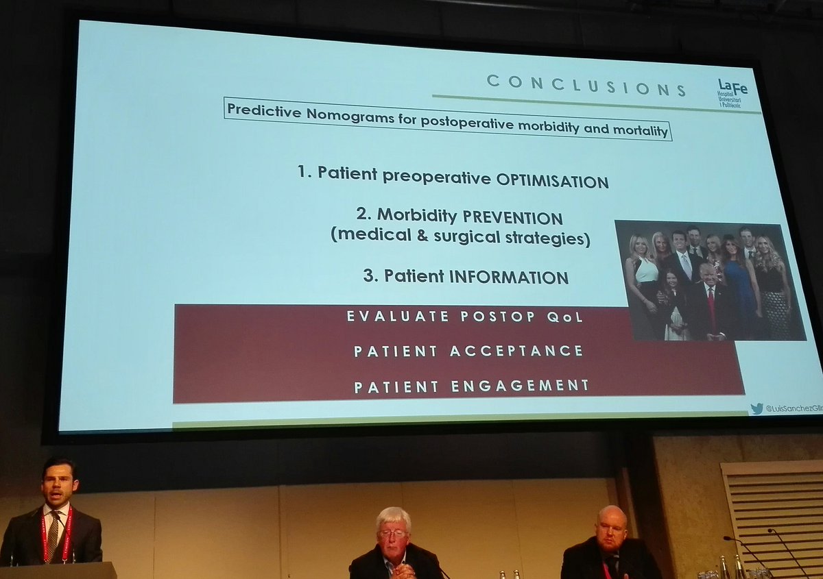 GianlucaPellino's tweet photo. @LuisSanchezGlln presenting at #ESCP2017
predicting complications after #colorectalsurgery
#nomograms
full paper to follow - stay tuned https://t.co/WCeCf71Z6Y