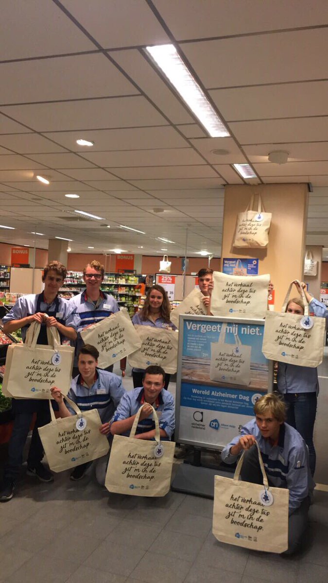 Vandaag is het Wereld Alzheimer Dag; een dag waar we graag bij stil staan. Voor iedere verkochte tas gaat €1,- naar Alzheimer. #helpmee