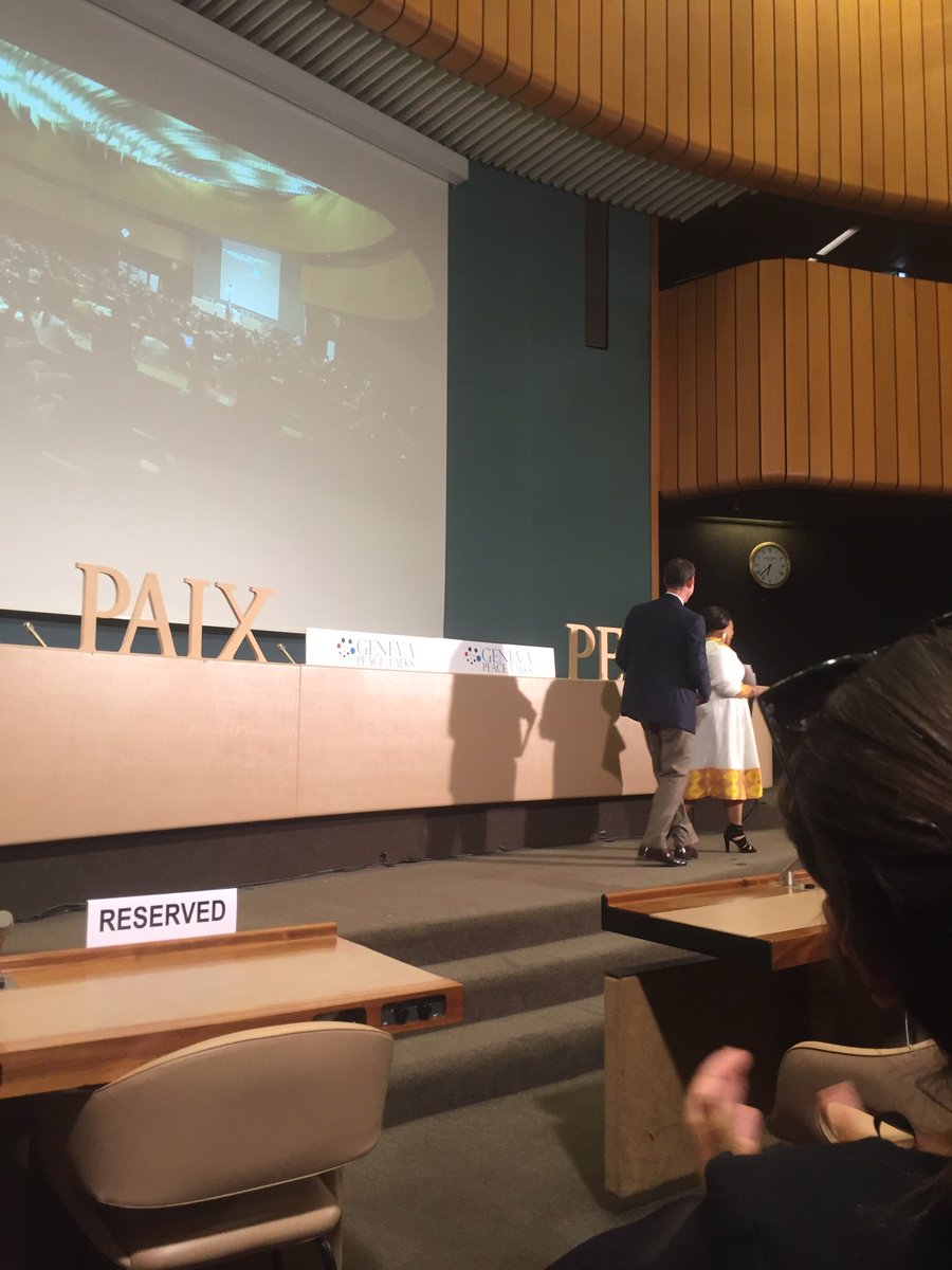 "Our goal is to build a longer table, not a higher wall"
Dan Stein at #GVAPeaceTalks