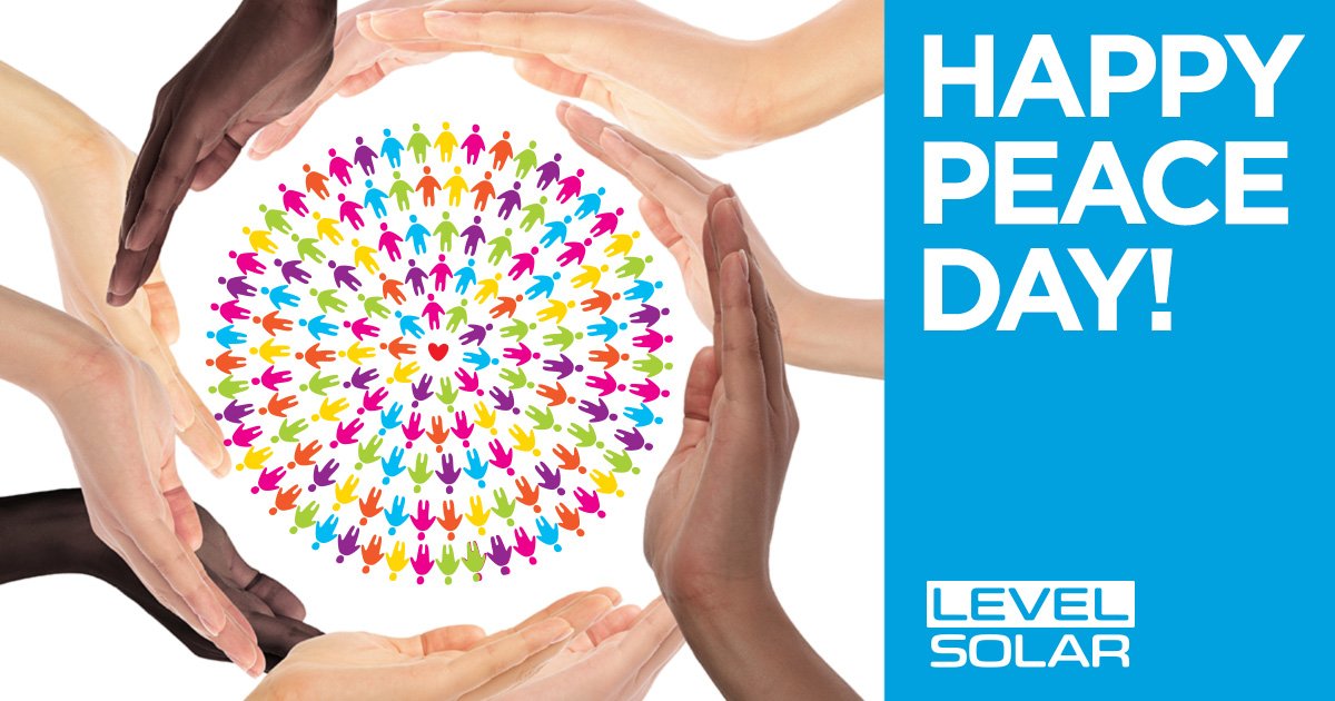 LevelSolar's tweet image. Alongside #ZeDay we have #PeaceDay. The theme for 2017 is “Together for Peace: Respect, Safety and Dignity for All.” Happy Peace Day!💚💛❤️💜💙🖤