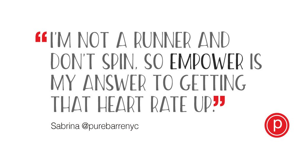 Pure_Barre's tweet photo. Our clients know the challenge is real. Come see for yourself. #PureEmpower is in studios now! https://t.co/iB7VLi9UUj