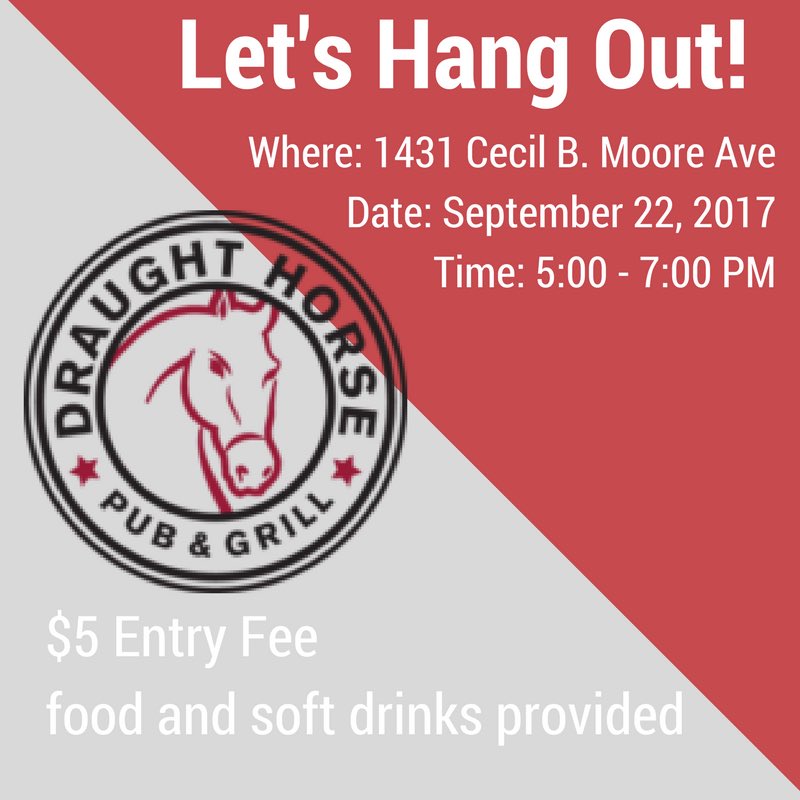 Get to know the officers and members better at our first social event of the semester!
We accept cash or venmo.