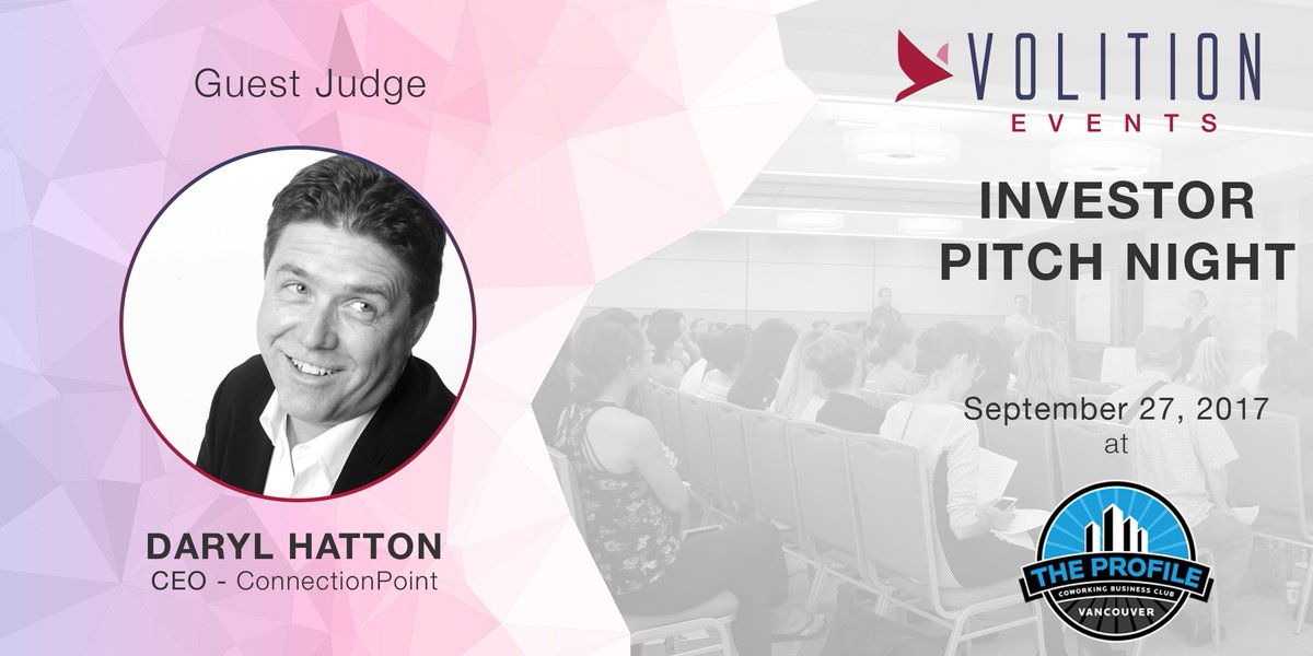 Volition (@thisisvolition) on Twitter photo Announcing <a href="/DarylHatton/">Daryl Hatton</a> of <a href="/ConnectionPoint/">ConnectionPoint</a> as a judge at Investor #PitchNight! See you on the 27th! 👋 Announcing <a href="/DarylHatton/">Daryl Hatton</a> of <a href="/ConnectionPoint/">ConnectionPoint</a> as a judge at Investor #PitchNight! See you on the 27th! 👋