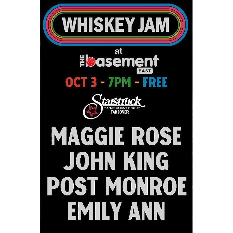 WhiskeyJam's tweet image. GET OUT OF MY DREAMS ⁂ GET INTO MY @thebasementeast Starstruck Management Takeover ⁂ gonna be an awesome show y’all