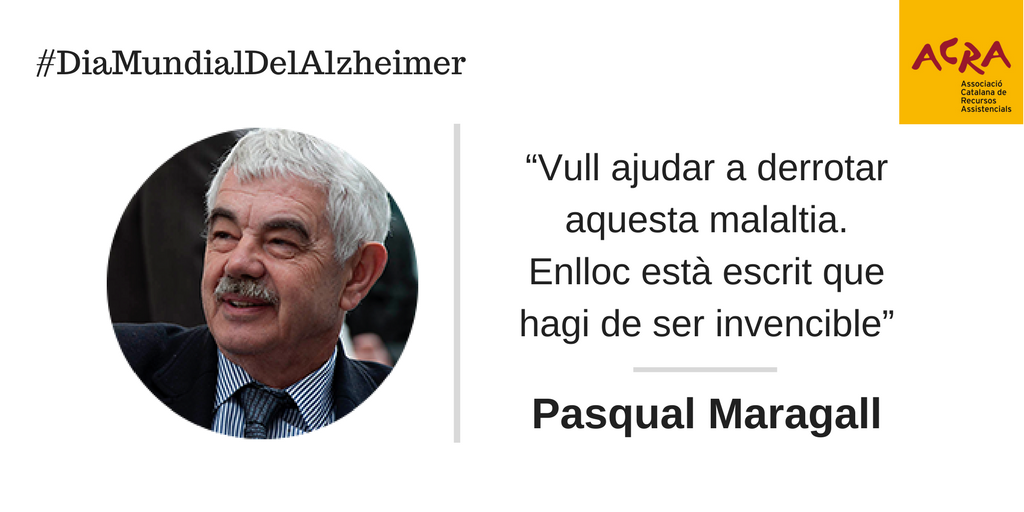 El 25% dels catalans de més de 80anys pateix Alzheimer. És la malaltia neurodegenerativa + present entre la població #DiaMundialDelAlzheimer