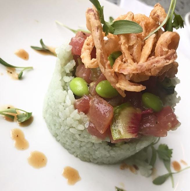 CasaDelMar's tweet photo. Not only is our Tuna Poke delicious, it is also a work of art. 📸: @gennyfang333. #OneBeachTwoWays https://t.co/jcFRj5ySlg