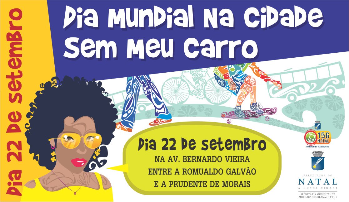 156Natal's tweet photo. #DiaMundialNaCidadeSemMeuCarro: venha participar, estaremos com vários serviços, veja: https://t.co/45dFd78Fb7 #STTU #EDUCAÇÃO #alert https://t.co/Ip8lHmRDYy