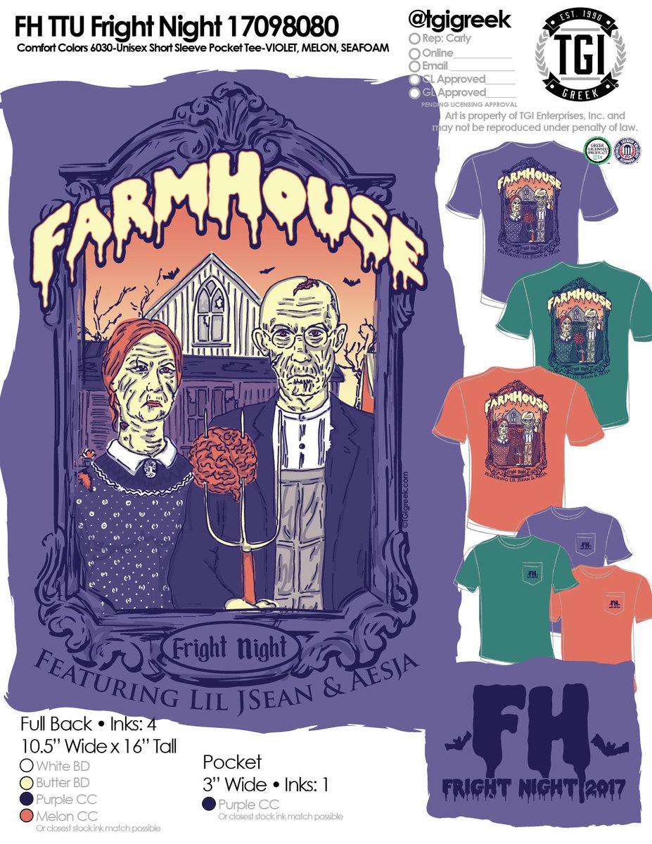 QuezadaRicky's tweet photo. Buy a FarmHouse Fright Night Comfort T-Shirt! LINK BELOW Have them delivered to FH Lodge #October28   (https://t.co/cl765mHaGx) https://t.co/NLtvINkZ47