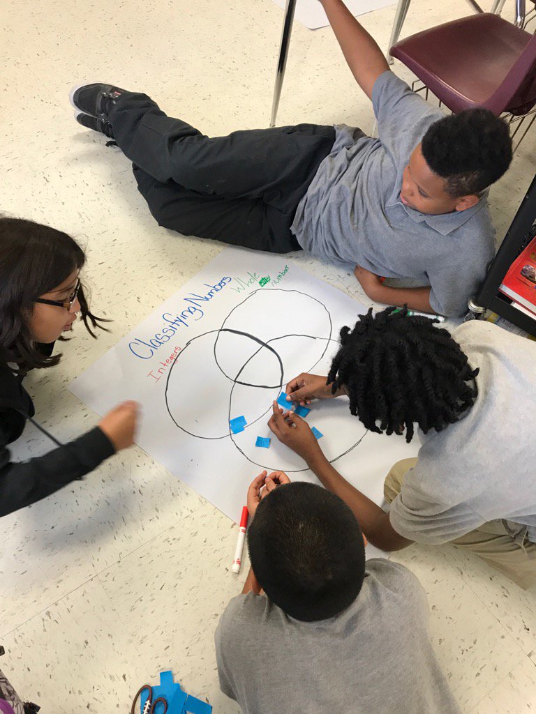 MrHarrisRusk6's tweet photo. Students classifying numbers using a #VennDiagram #AllTheWayUp #TJRusk @ACEDallasISD https://t.co/GFTiFO0P3U