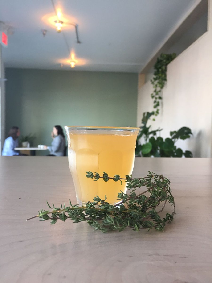 New seasonal in the Taproom! Meet Peach&amp;Thyme, made with BC peaches and herbs from @FreshRootsFarms. Get it while there's still thyme 😝