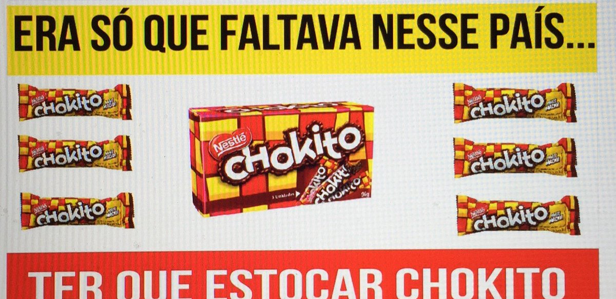 "Nestlé não produzirá mais Chokito". Temer, cura gay, intervenção militar e sem chokito?