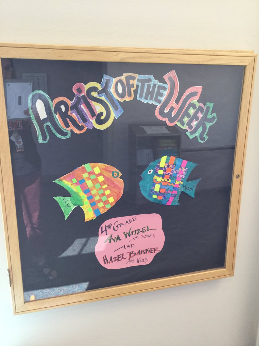 Congrats to our artists of the week!! #gwsd