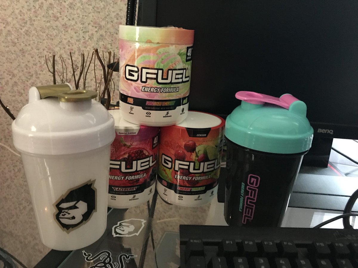 Valkyrae on Twitter "If you like Gfuel my friend has a huge discount
