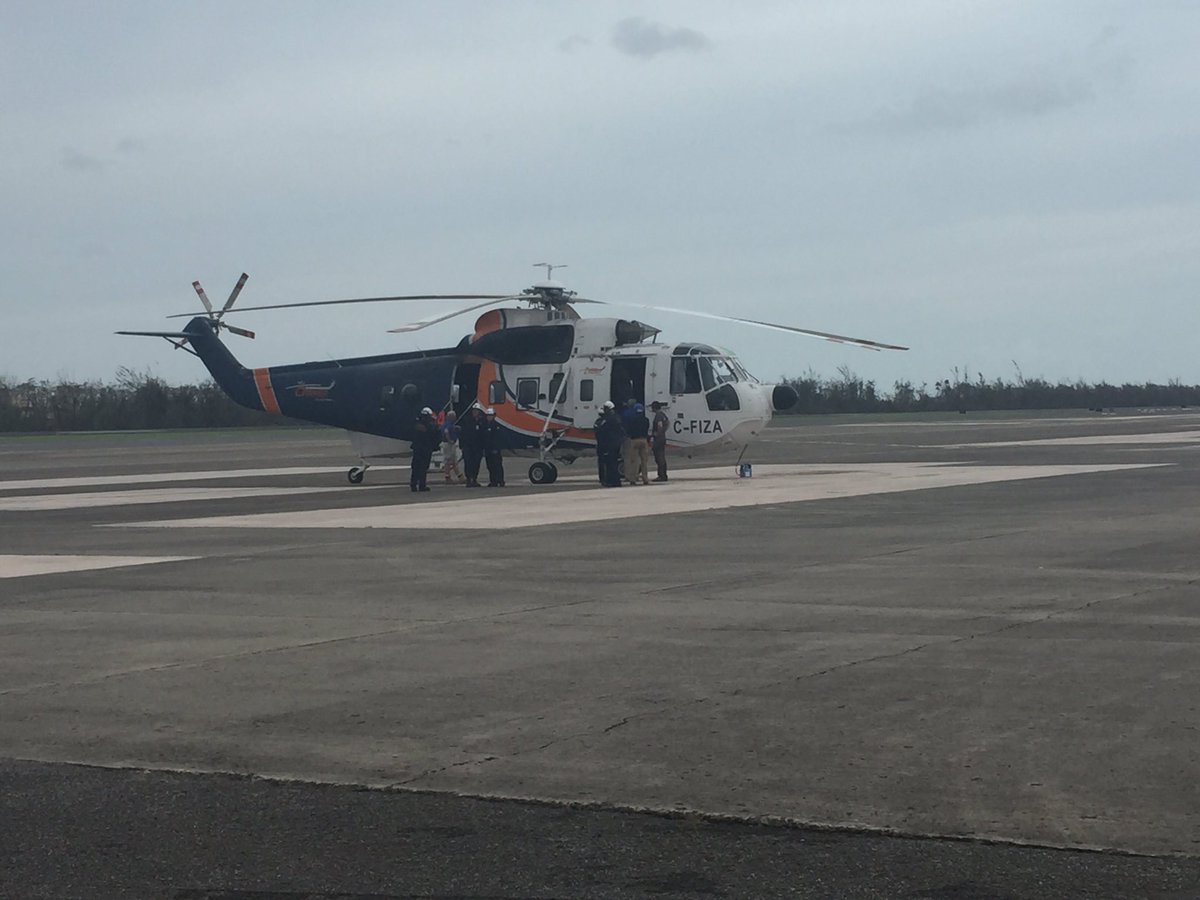 AeropuertoSJU's tweet photo. First rescue operation. Although it was by helicopter, the runways are optimal for take-off and landing of airplanes. We are ready!#PRStrong https://t.co/K19PNWPPyd
