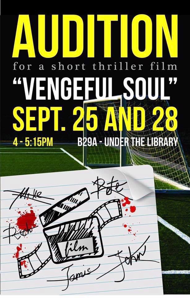 CUPRworkshop's tweet image. You could star in a thriller! Auditions begin September 25 at 4pm.