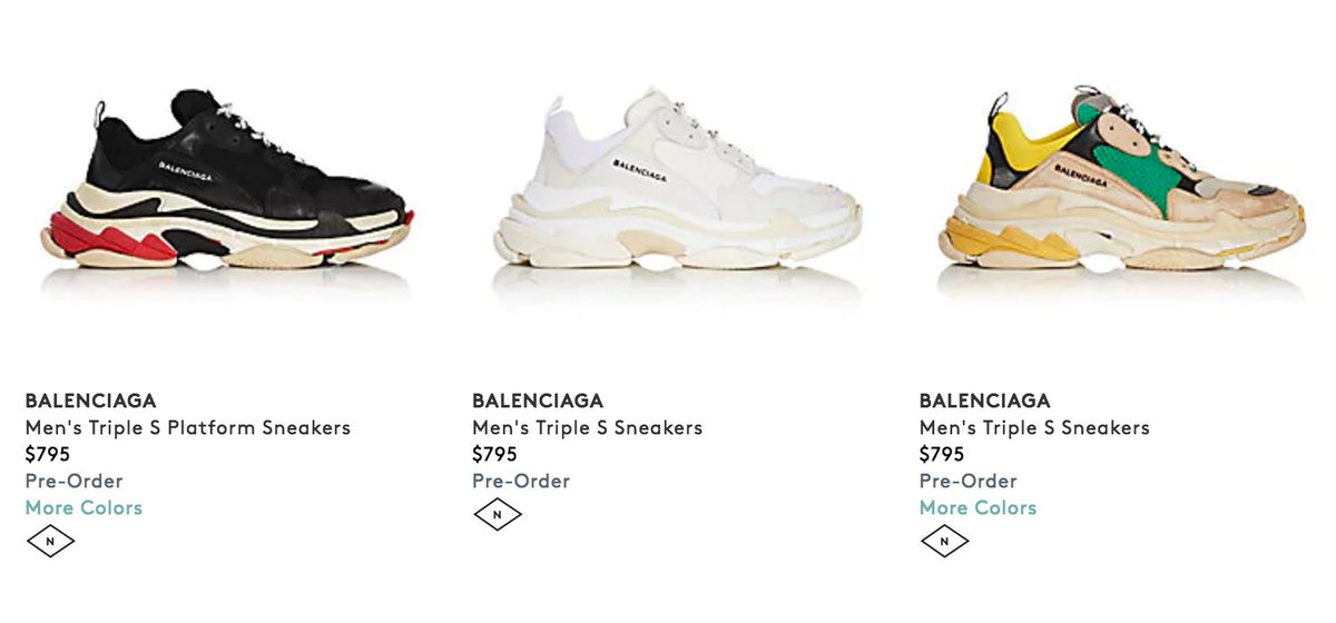 balenciaga triple s pink mens