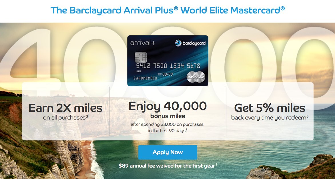 Barclaycard has relaunched their Arrival Plus #CreditCard with a $400 #TravelCredit - maximizingmoney.com/credit-cards-o…