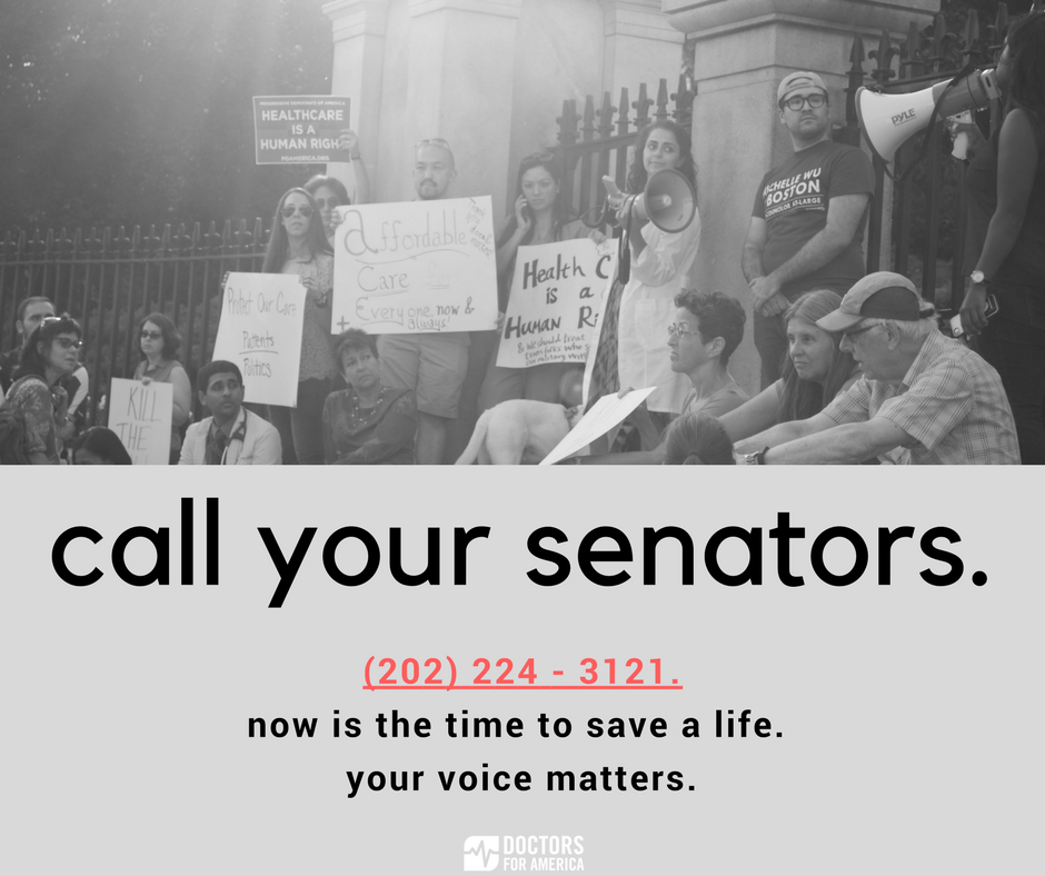 drsforamerica's tweet photo. Health professionals stand united in opposing #GrahamCassidy. Call your Senators and tell them to #KillTheBill https://t.co/1xCQ9aFhLd