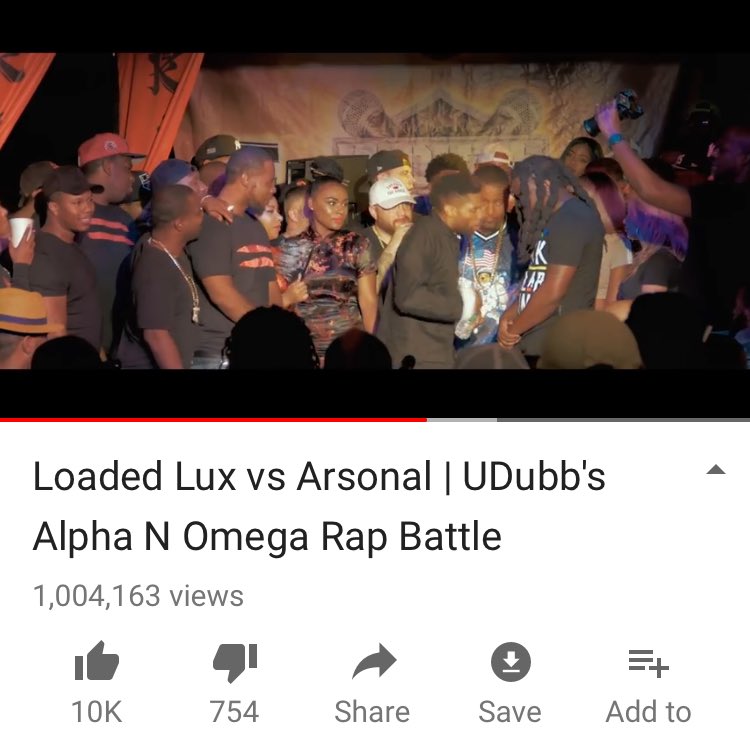 andyintnat's tweet photo. @ARSONALDAREBEL vs. @iAmLoadedLux topped 1M views in less than 4 weeks. Congrats, kings! You both deserve this. 😎👍🏻🎤 #AlphaNOmega https://t.co/qyFJ1Cr6vX