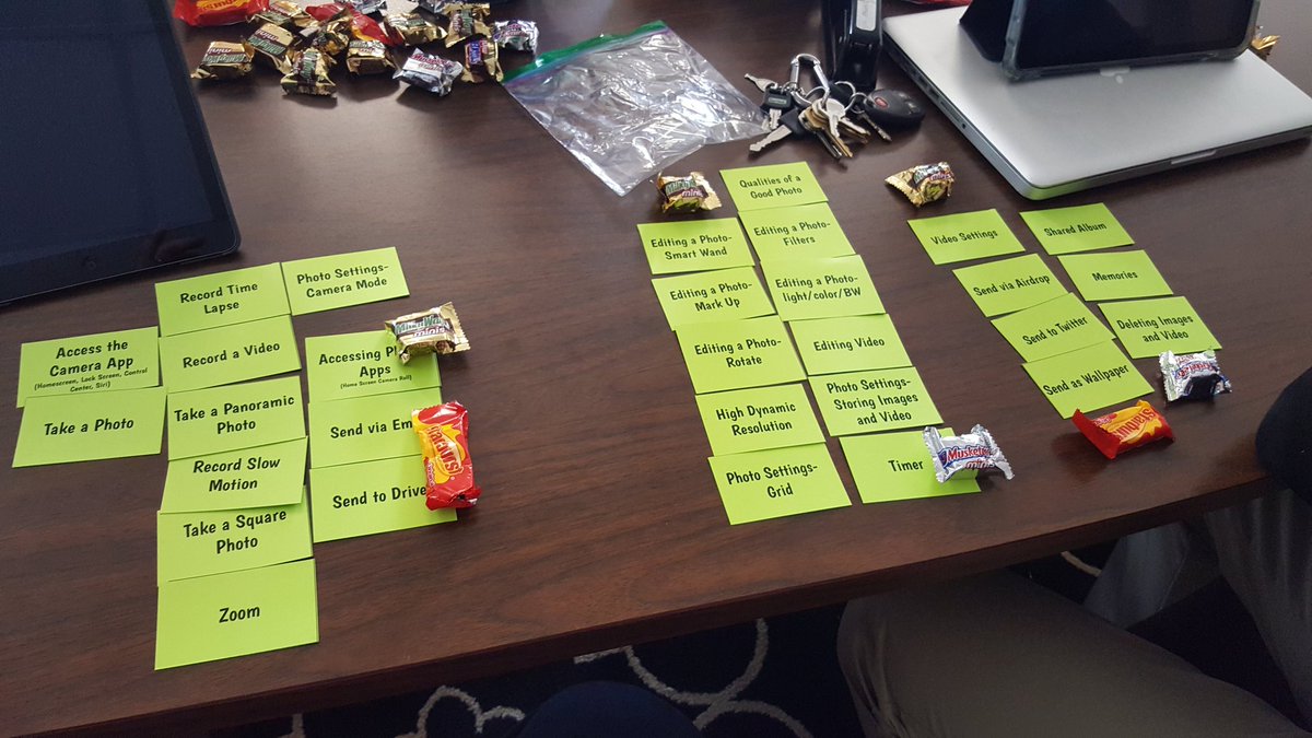 TechStahlman's tweet photo. When you need to create training sessions but don't have enough cards. Candy'll do the trick! @DavidWorkTSS #nisdtss #tsscluster https://t.co/NSWGAOqGKB