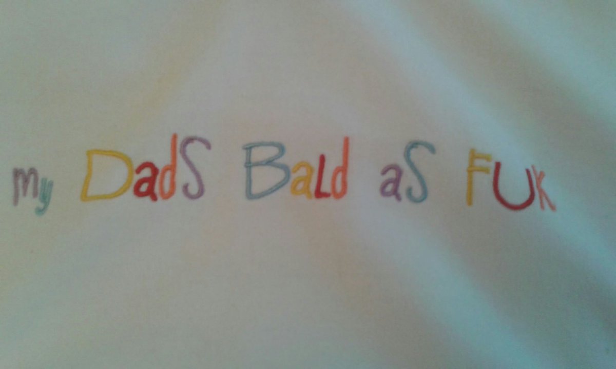 Surprised to find on son's hoodie while doing the ironing today. I ain't bald and he's a cheeky little fkr